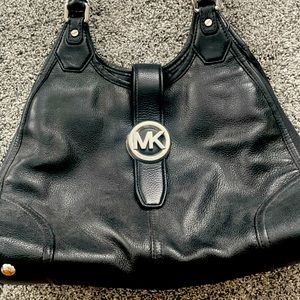 Michael Kors black leather purse